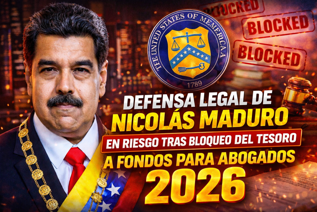 Defensa Legal de Nicolás Maduro en Riesgo Tras Bloqueo del Tesoro a Fondos para Abogados