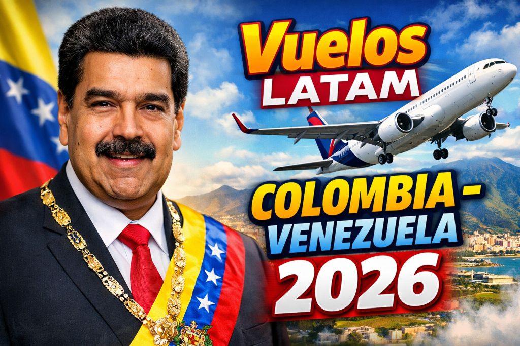 Vuelos LATAM Colombia-Venezuela 2026 Frecuencias Semanales y Diarias BOG-CCS