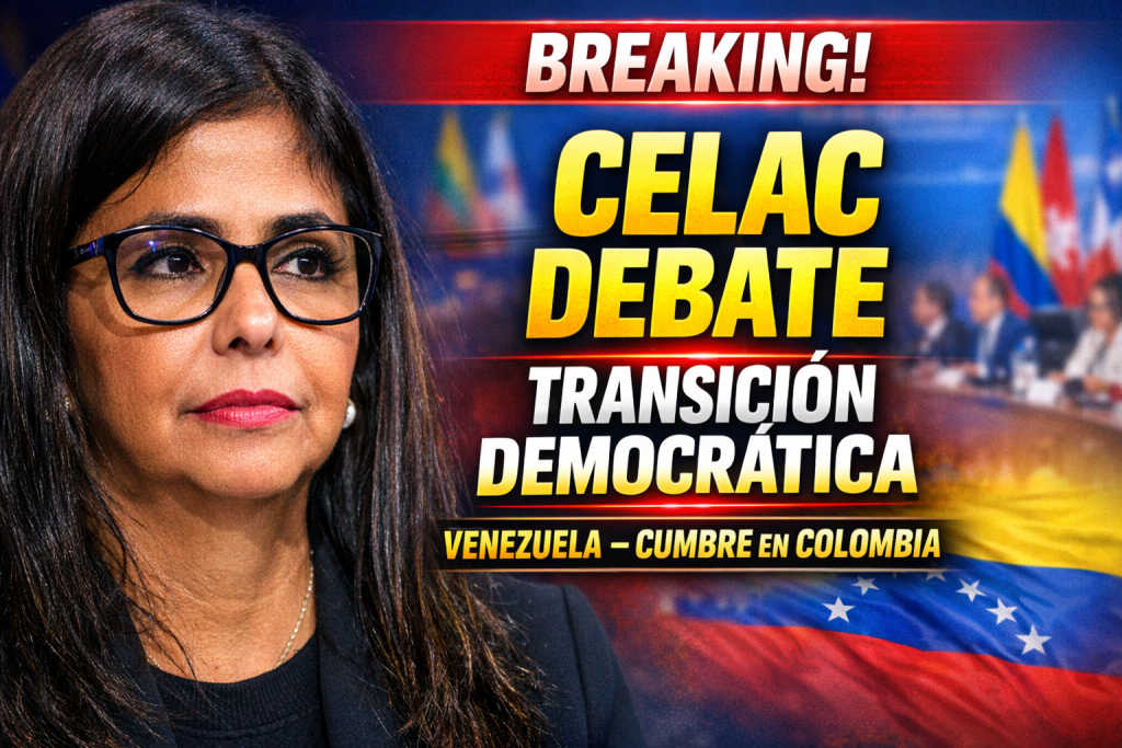 Delcy Rodríguez en cumbre de CELAC