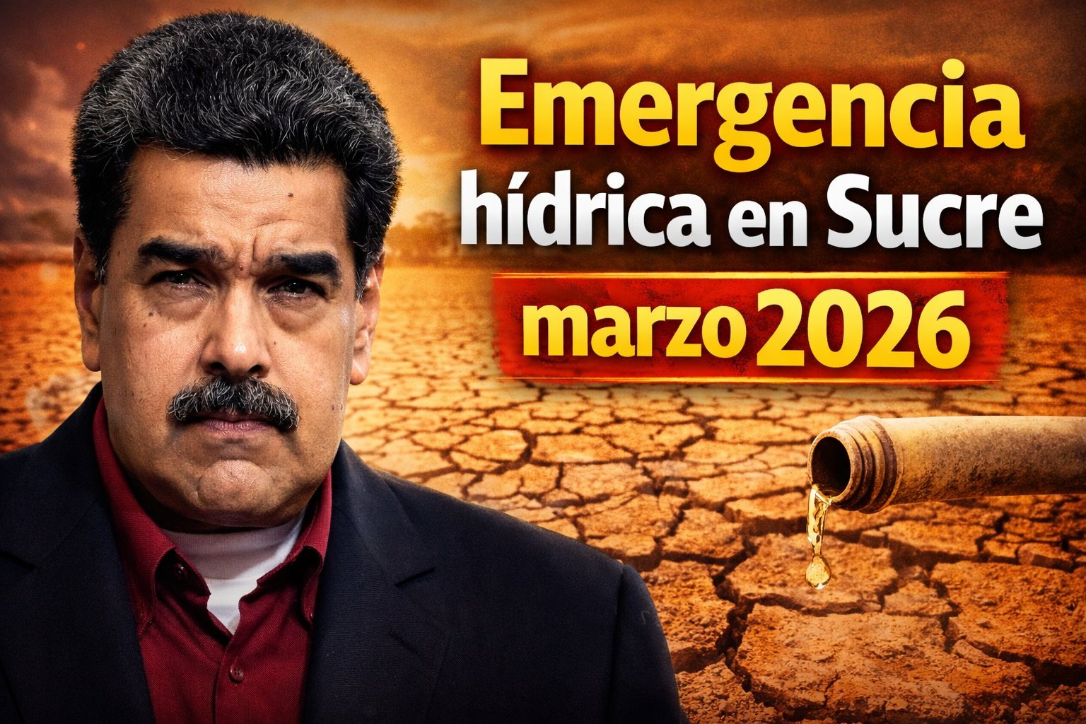 Emergencia hídrica en Sucre marzo 2026 plan de contingencia por crisis de agua y protestas en Cumaná