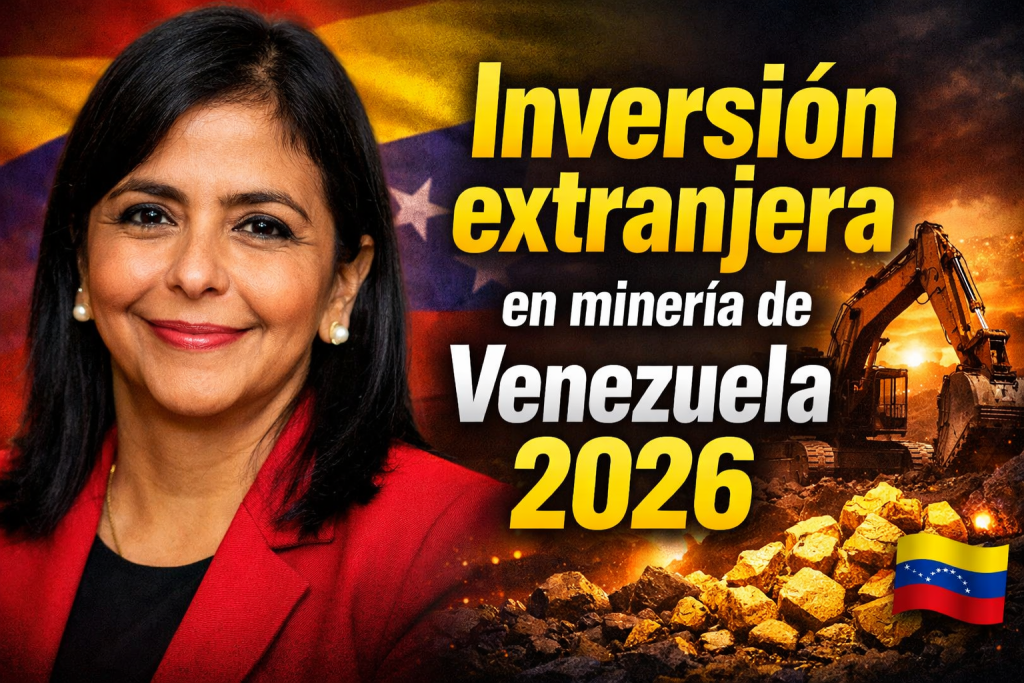Inversión extranjera en minería de Venezuela 2026 reforma de la Ley de Minas impulsada por Delcy Rodríguez