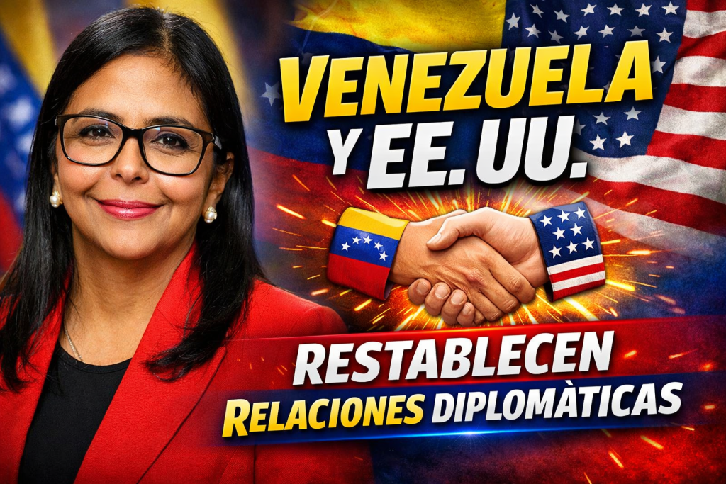 Venezuela y EE. UU. restablecen relaciones diplomáticas acuerdos entre Trump y Delcy Rodríguez y reapertura de embajadas