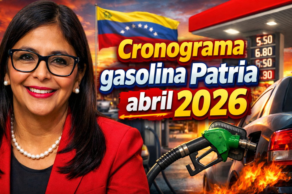 Cronograma gasolina Patria abril 2026 calendario por número de placa y cómo surtir esta semana