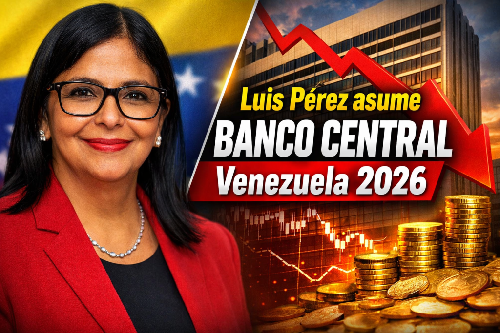 Luis Pérez asume el Banco Central de Venezuela en 2026 claves del nuevo nombramiento tras la renuncia de Guerra