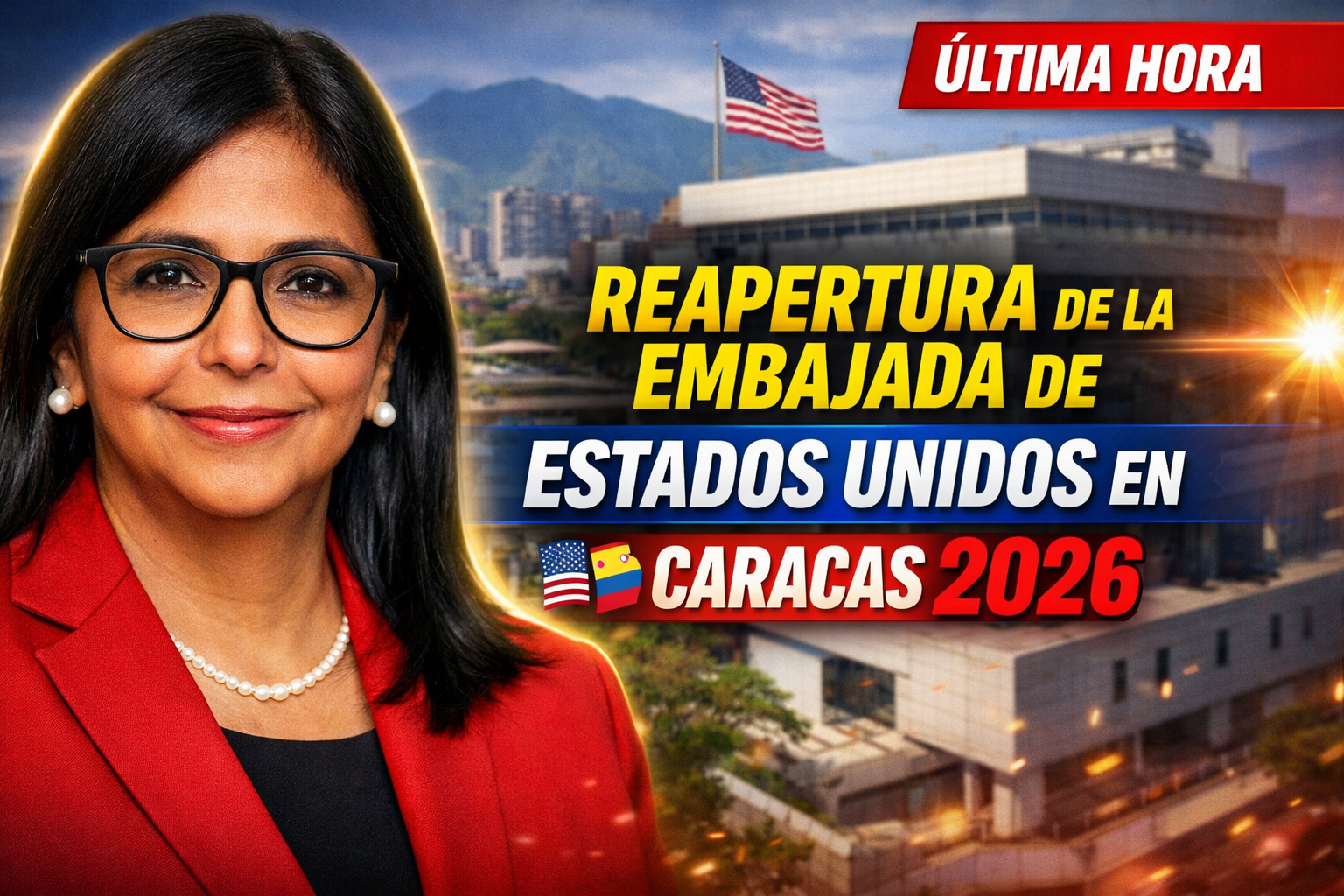 Reapertura de la embajada de Estados Unidos en Caracas 2026 nuevo rumbo en las relaciones Venezuela-EE.UU.